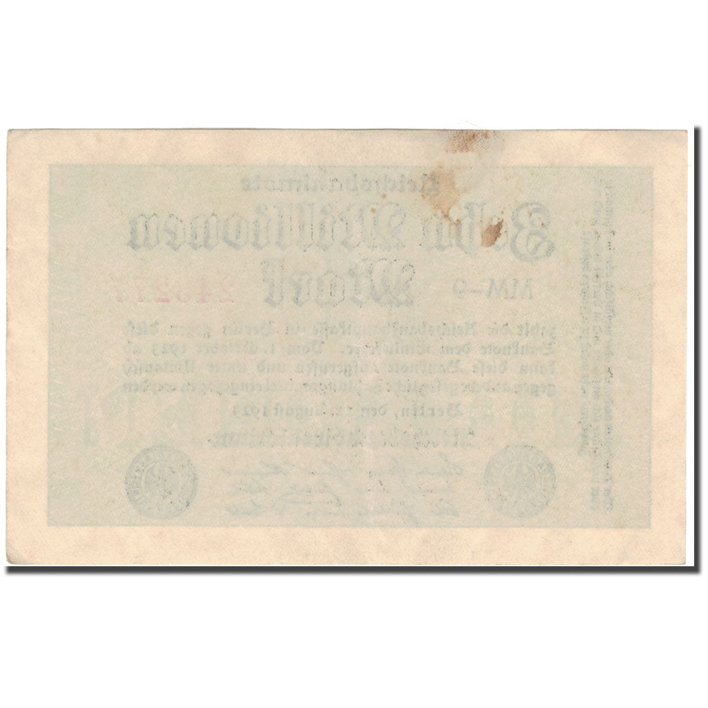 Nota, Alemanha, 10 Millionen Mark, 1923, KM:106a, AU(50-53)