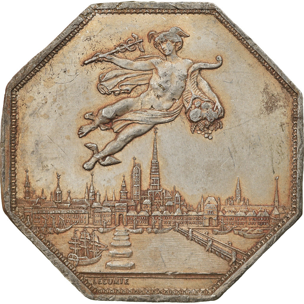 France, Token, Chambre de Commerce de Rouen, Epreuve Uniface d'Avers, 1802