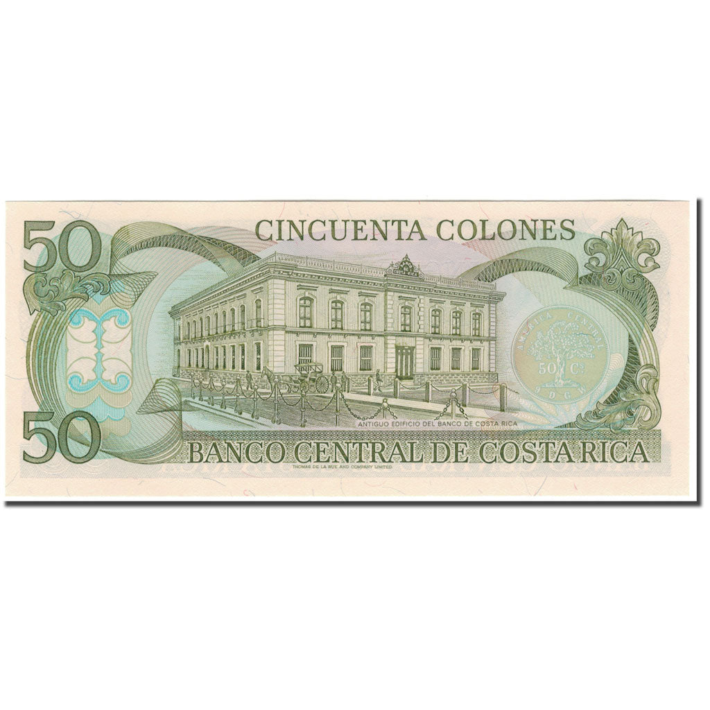 Billete, 50 Colones, Costa Rica, 1992-07-29, KM:257a, UNC