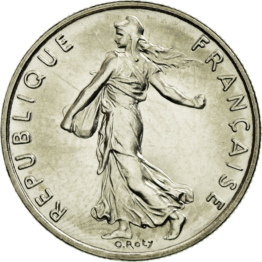 Munten, Frankrijk, Semeuse, 1/2 Franc, 1981, FDC, Nickel, KM:931.1, Gadoury:429