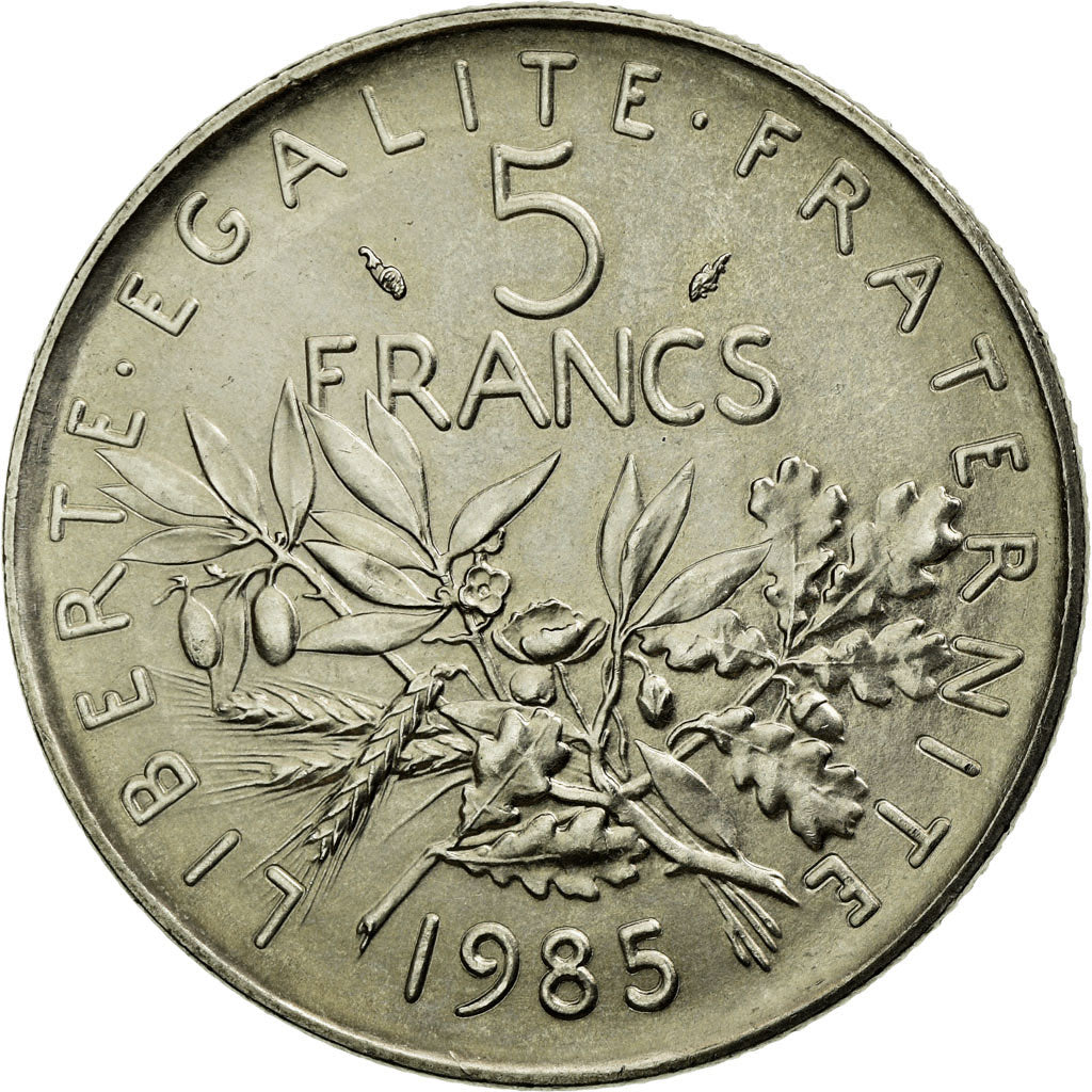 Monnaie, France, Semeuse, 5 Francs, 1985, FDC, Nickel Clad Copper-Nickel