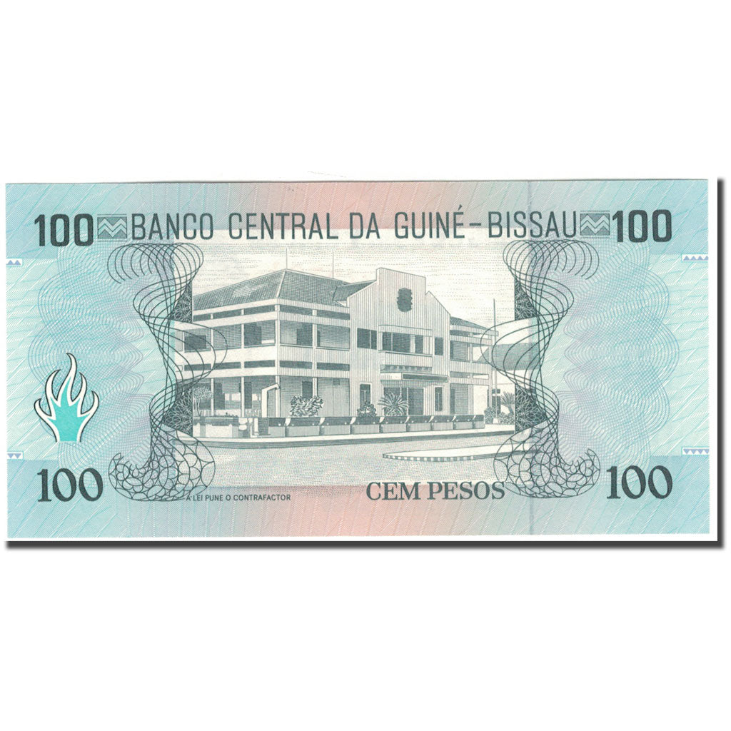 Banknote, Guinea-Bissau, 100 Pesos, 1990-03-01, KM:11, UNC(65-70)