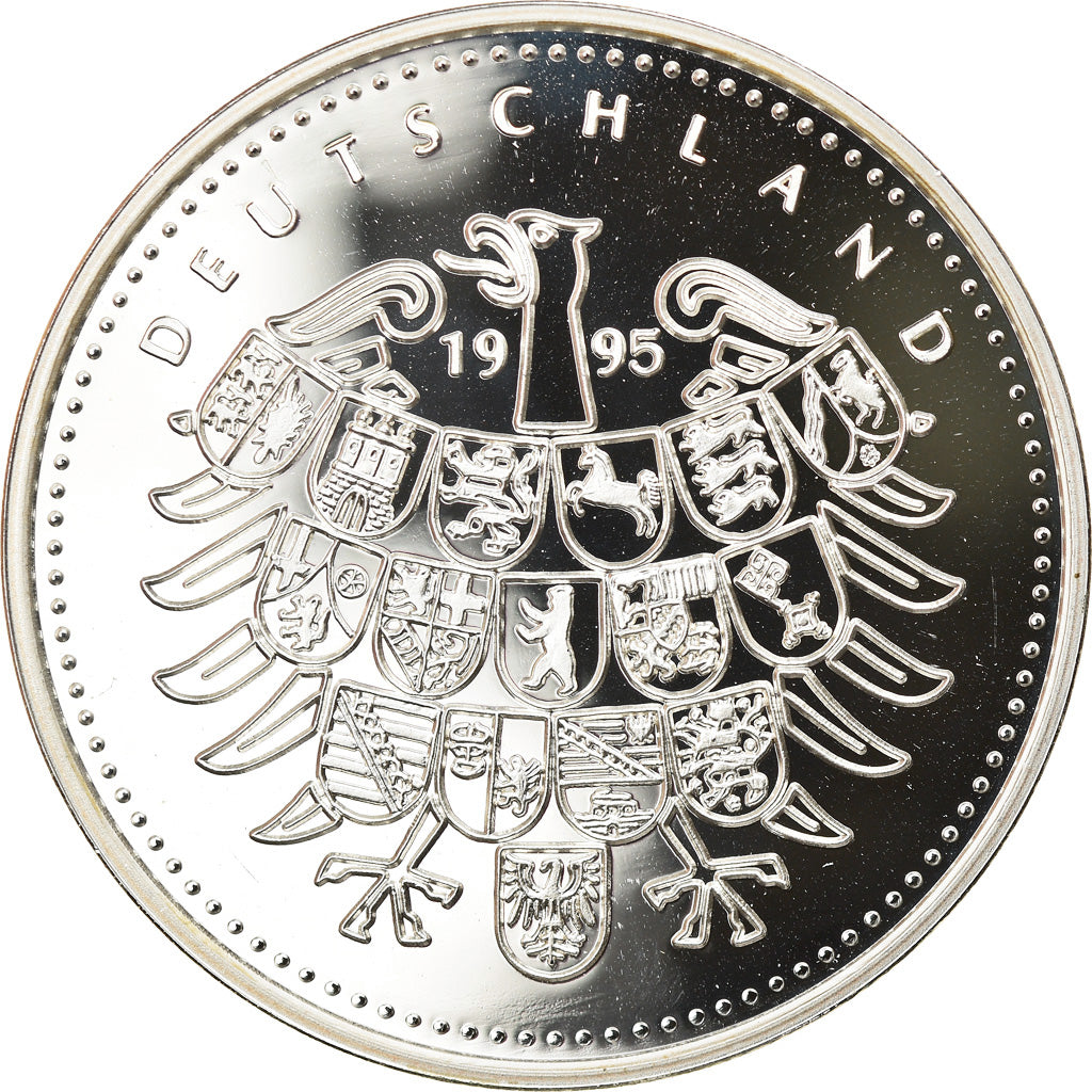 Allemagne, Médaille, Ludwig Erhard, Vater der Wirtschaftswunders, 1977, FDC