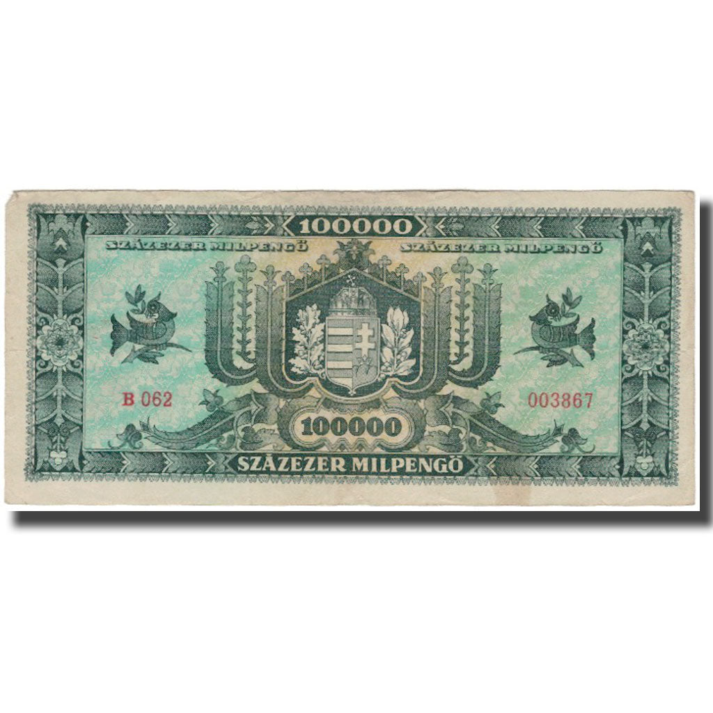 Billete, 100,000 Milpengö, 1946, Hungría, KM:127, MBC