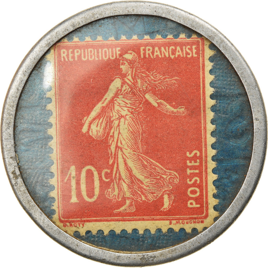 Coin, France, Spidoléine - Huile pour autos, 10 Centimes, Timbre-Monnaie