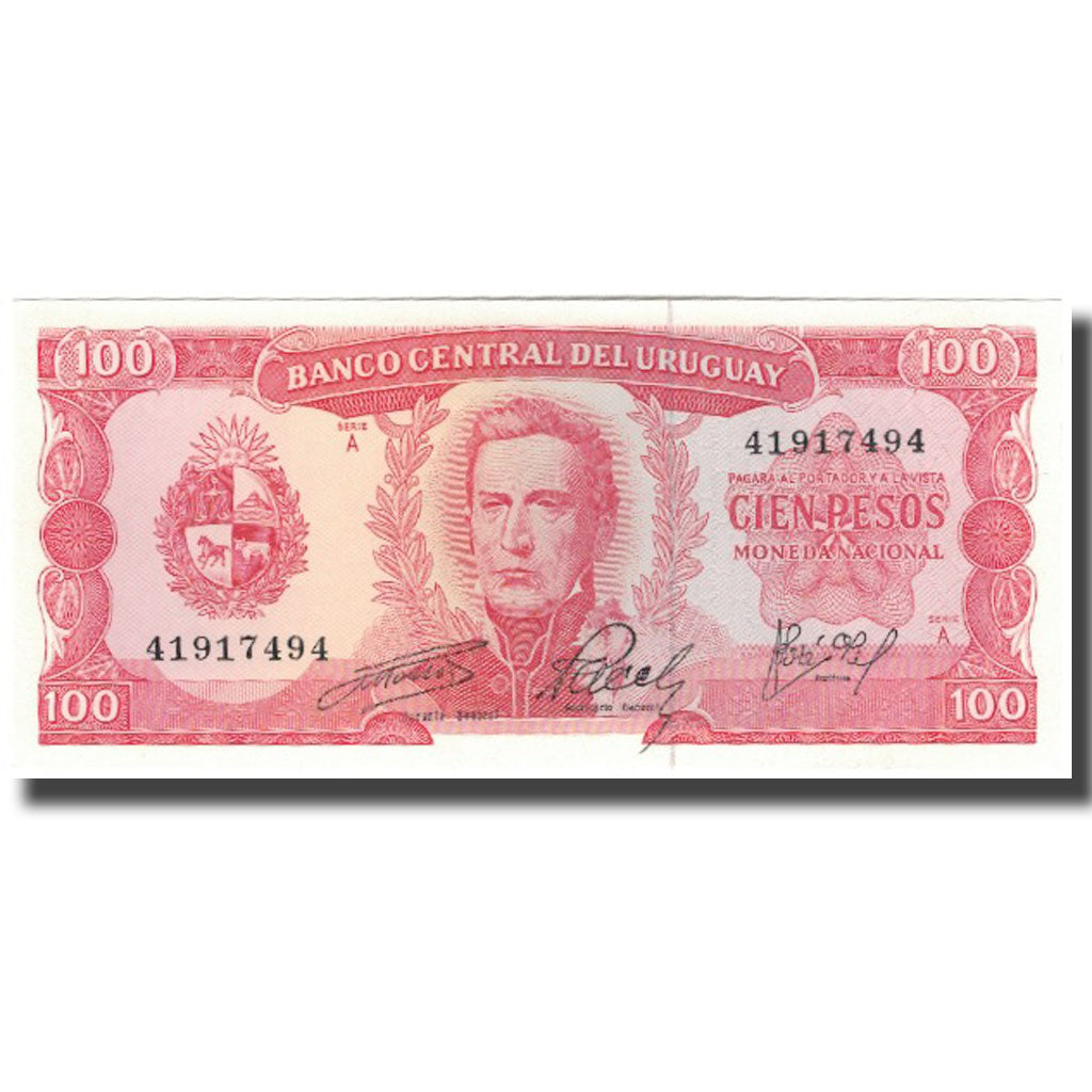Biljet, Uruguay, 100 Pesos, KM:47a, NIEUW