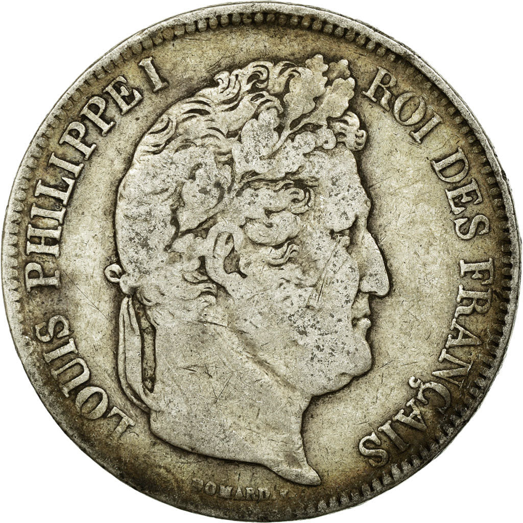 Coin, France, Louis-Philippe, 5 Francs, 1834, Limoges, VF(20-25), Silver