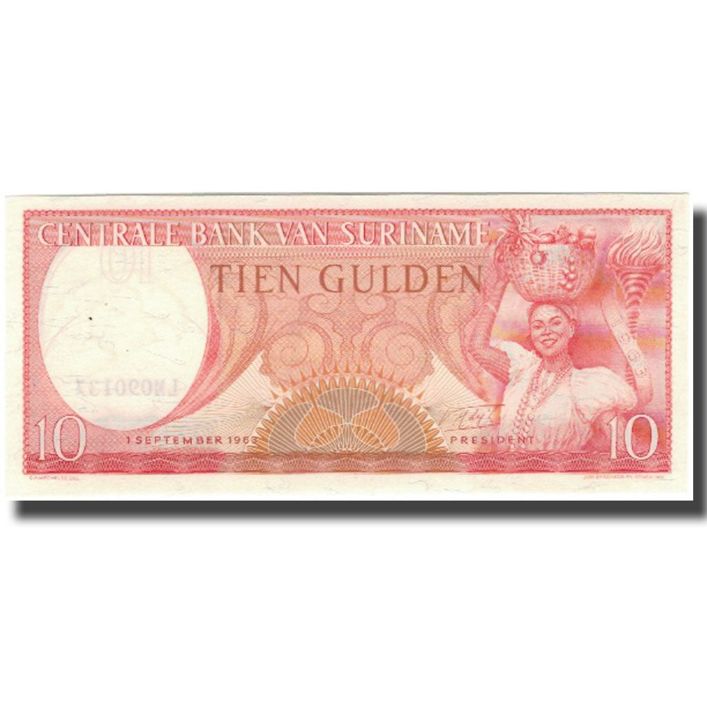 Banconote, Suriname, 10 Gulden, 1963-09-01, KM:121, FDS