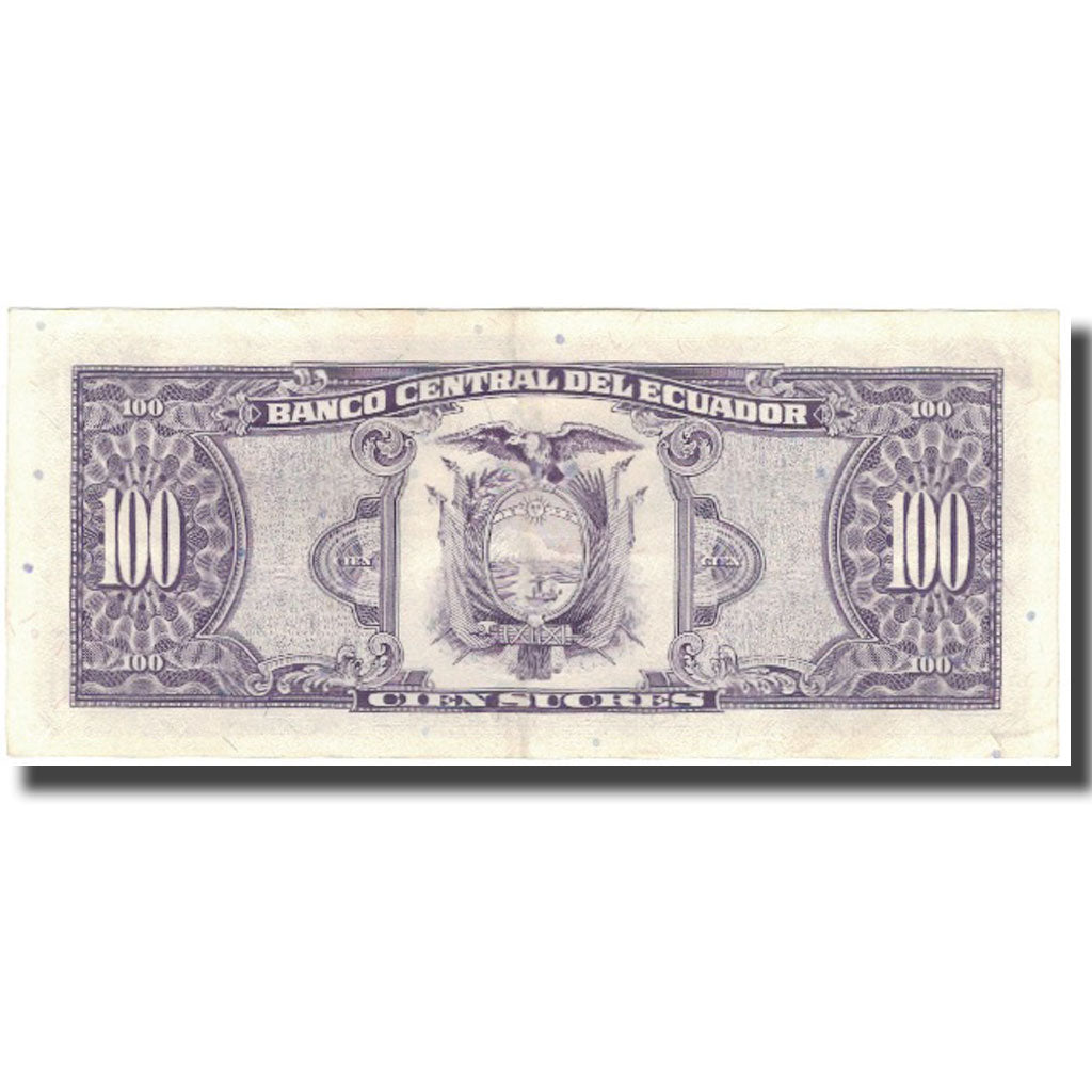 Banknote, Ecuador, 100 Sucres, 1992-12-04, KM:123Ab, UNC(63)