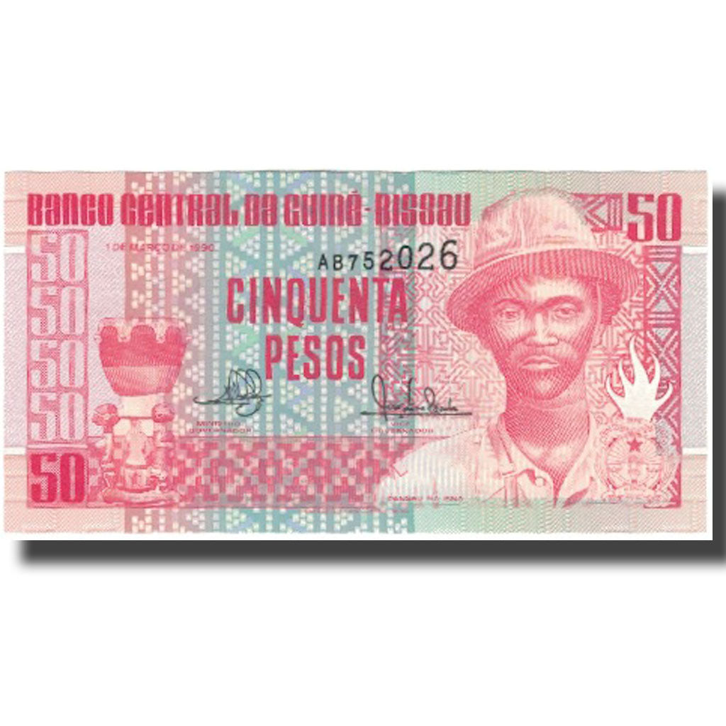 Banknote, Guinea-Bissau, 50 Pesos, 1990-03-01, KM:10, UNC(65-70)