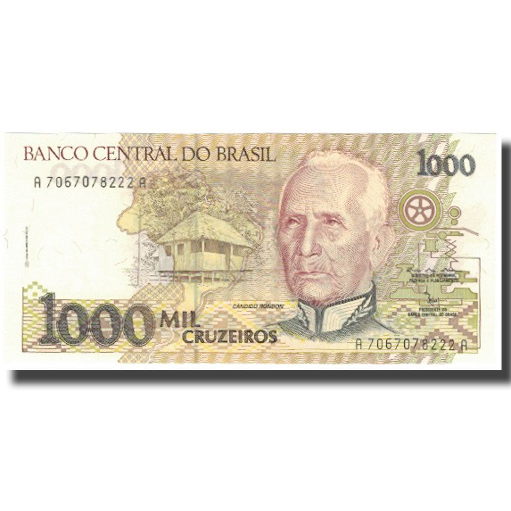Banknot, Brazylia, 1000 Cruzeiros, KM:231b, UNC(65-70)