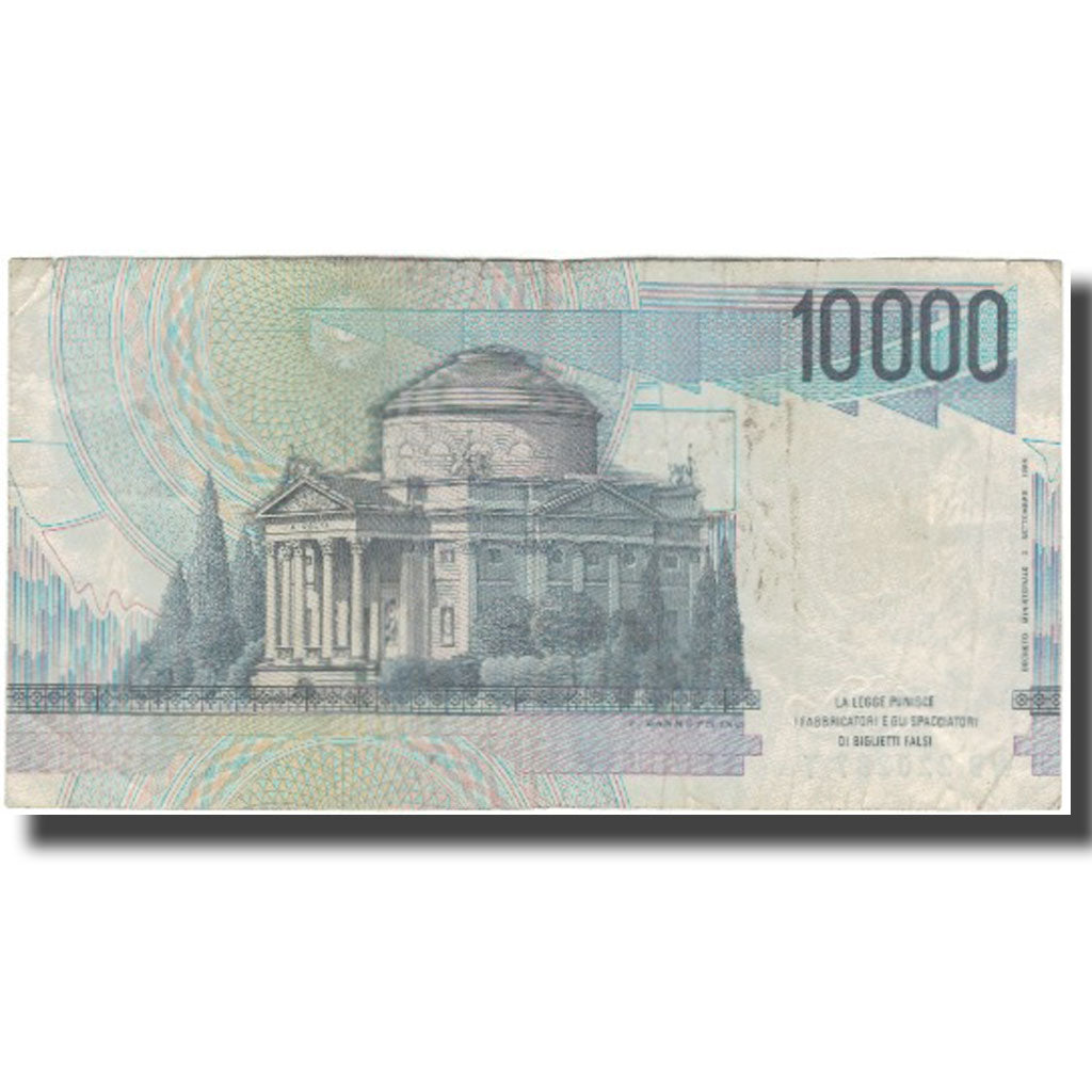 Banconote, Italia, 10,000 Lire, KM:112a, MB