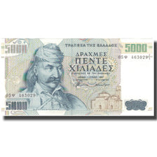 Banknot, Grecja, 5000 Drachmaes, 1997, KM:205a, UNC(63)