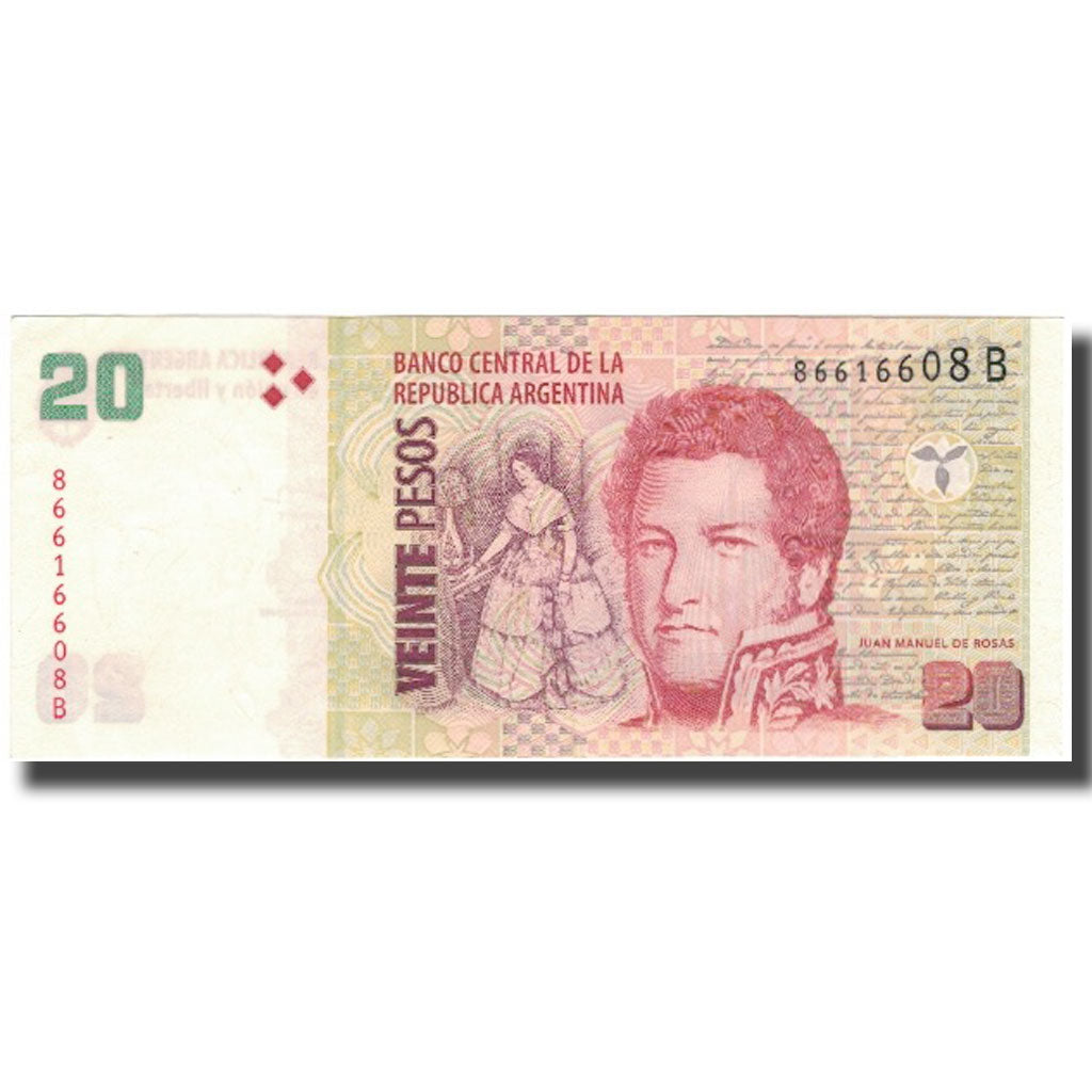 Banknote, Argentina, 20 Pesos, KM:355, AU(55-58)