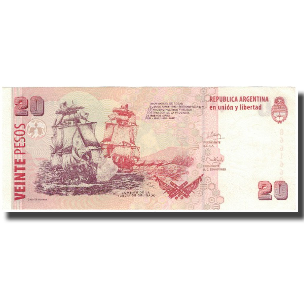 Banknote, Argentina, 20 Pesos, KM:355, AU(55-58)