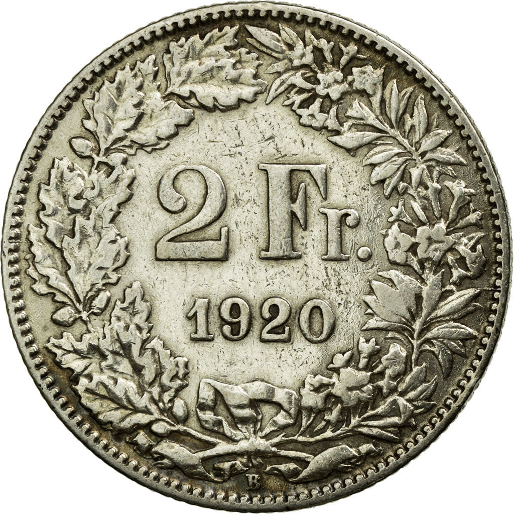 Monnaie, Suisse, 2 Francs, 1920, Bern, TTB, Argent, KM:21