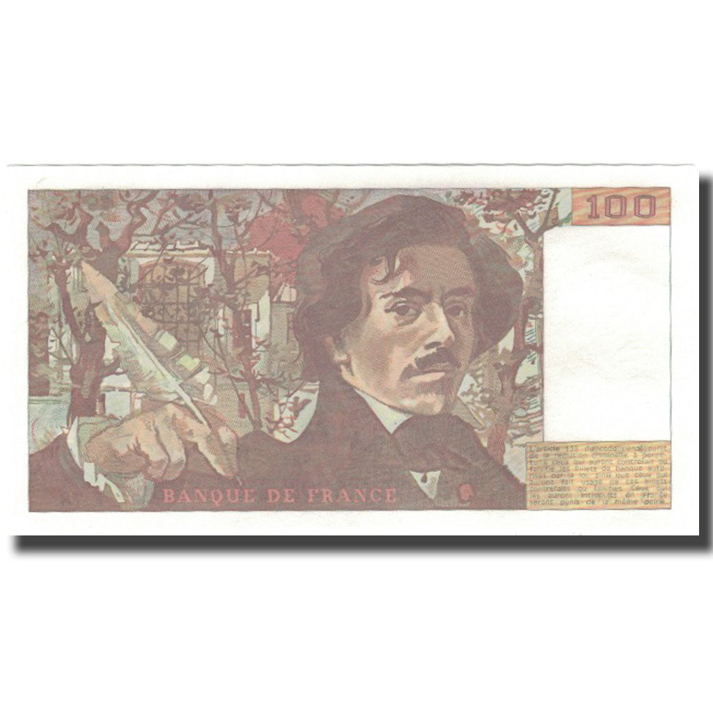 Frankrijk, 100 Francs, Delacroix, 1984, SUP, Fayette:69.8a, KM:154b