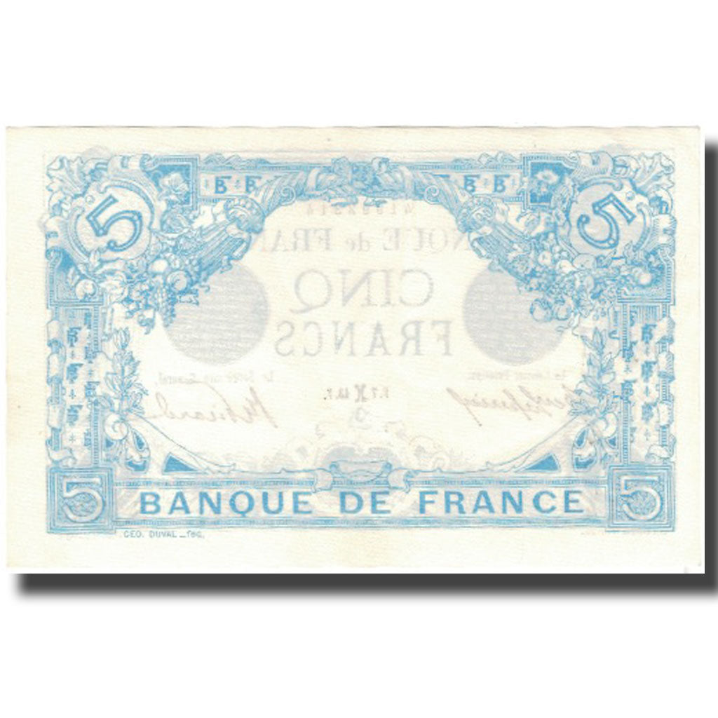 França, 5 Francs, Bleu, 1913-02-07, S.1680, UNC(60-62)