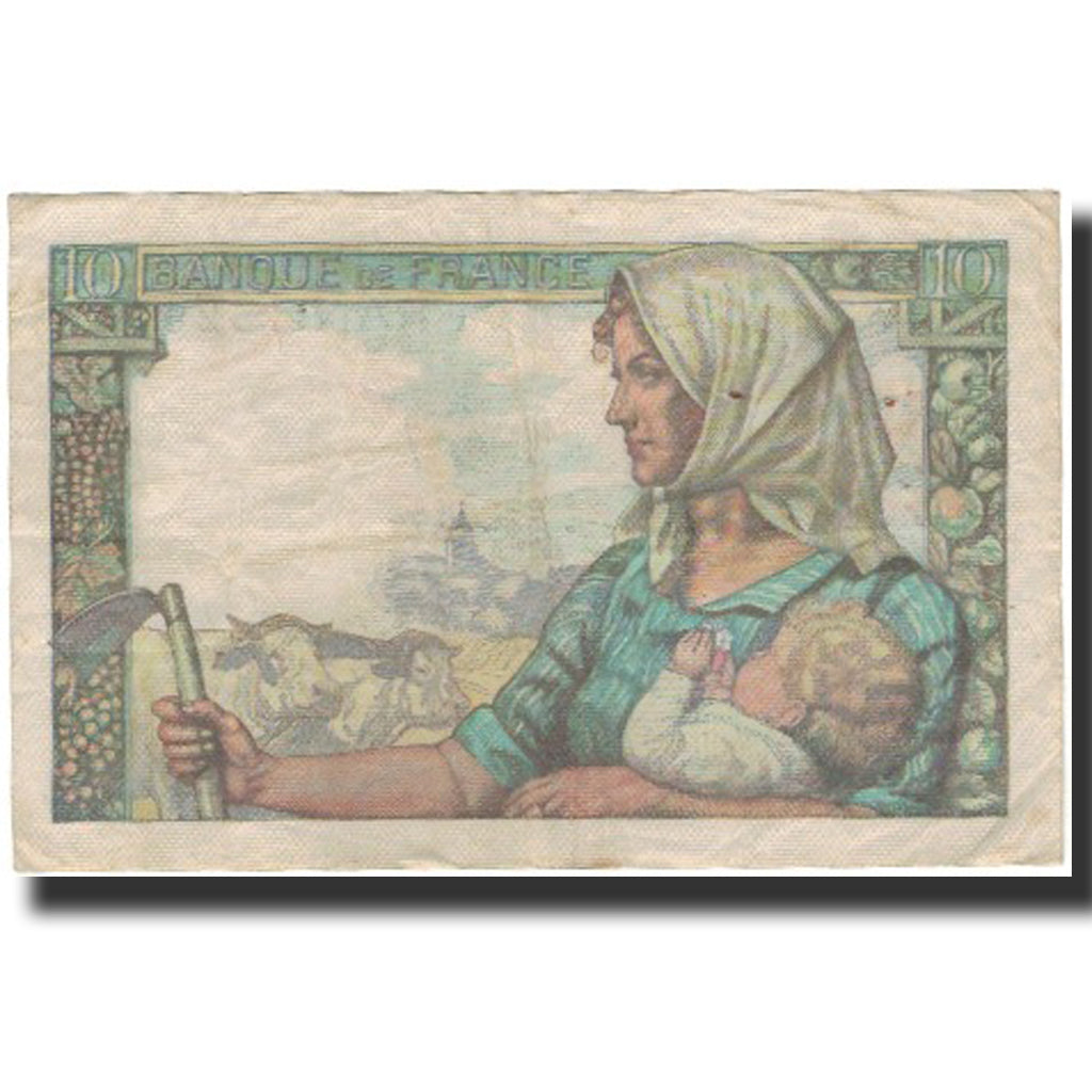 France, 10 Francs, Mineur, 1942-11-26, F(12-15), Fayette:8.6, KM:99e