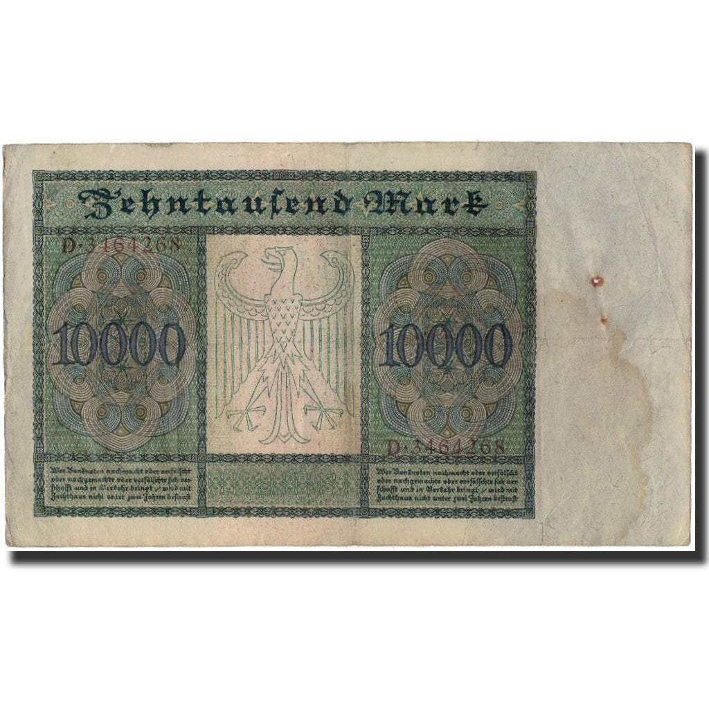 Biljet, Duitsland, 10,000 Mark, 1922, KM:70, TB
