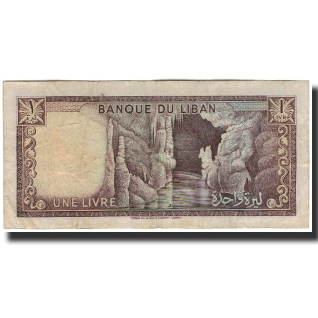 Banknot, Liban, 1 Livre, KM:61c, VF(20-25)