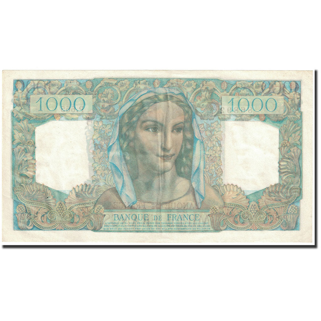 France, 1000 Francs, Minerve et Hercule, 1950-06-29, P.665, AU(50-53)