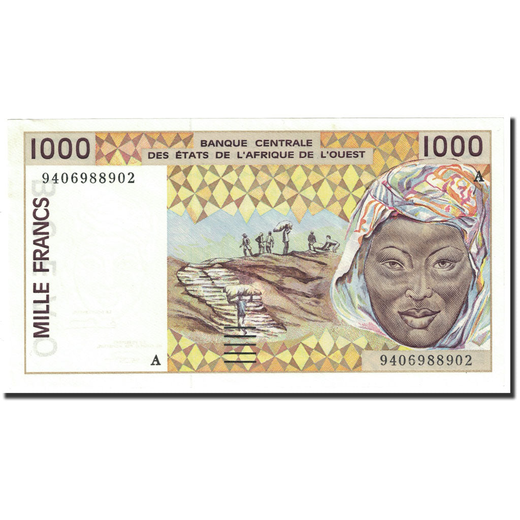 Banknote, West African States, 1000 Francs, 1994, Undated (1993), KM:111Ad