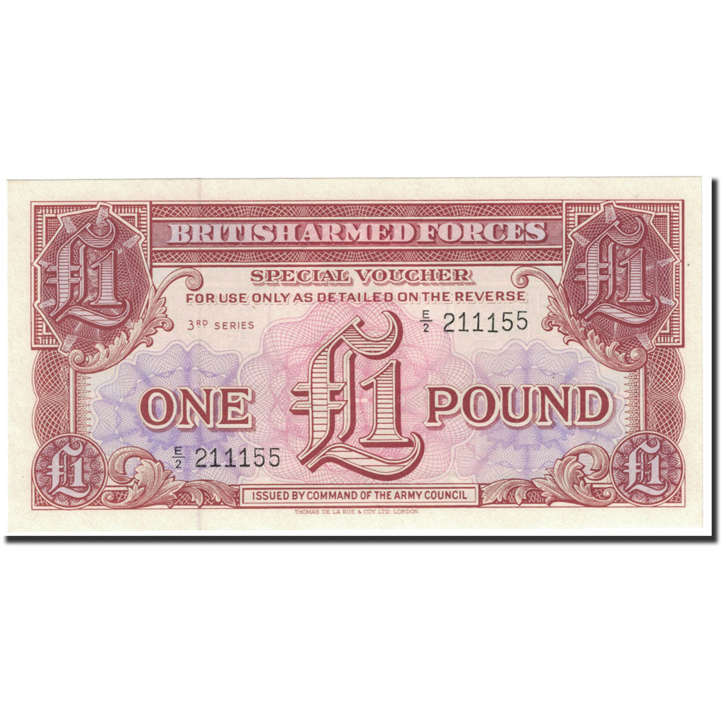 Banknote Great Britain 1 Pound 1956 Undated (1956) KM:M29 UNC(65-70 ...