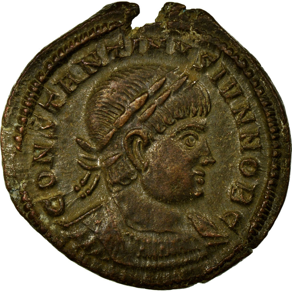 Constantine II, Nummus, Trier, Bronze, AU(55-58), Cohen:122