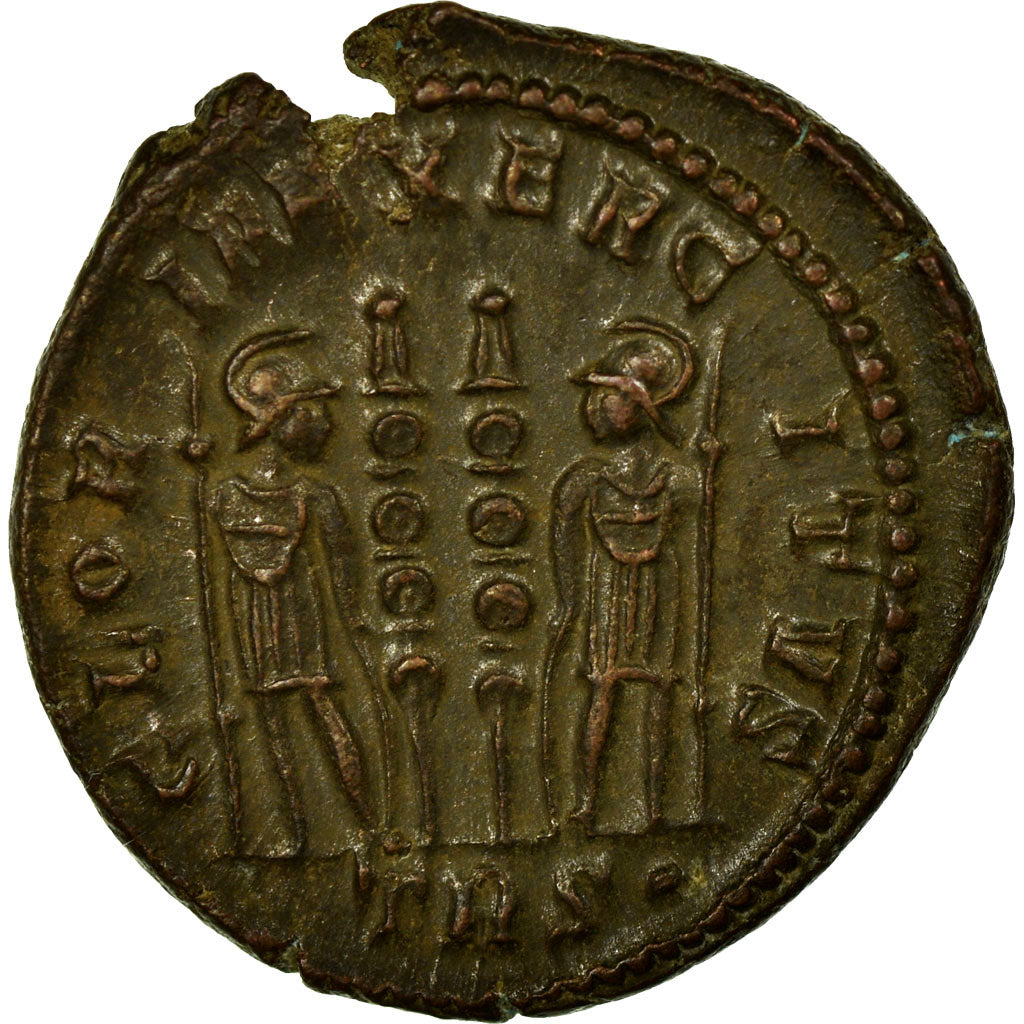 Constantine II, Nummus, Trier, Bronze, AU(55-58), Cohen:122