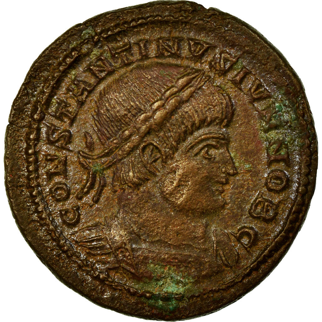 Constantine II, Nummus, Trier, Bronze, AU(50-53), Cohen:122