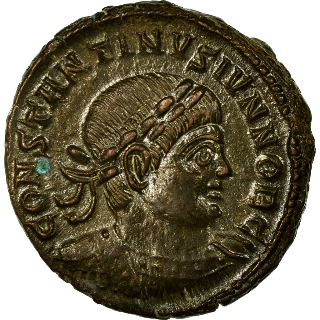 Constantine II, Nummus, Trier, Bronze, AU(55-58), Cohen:122