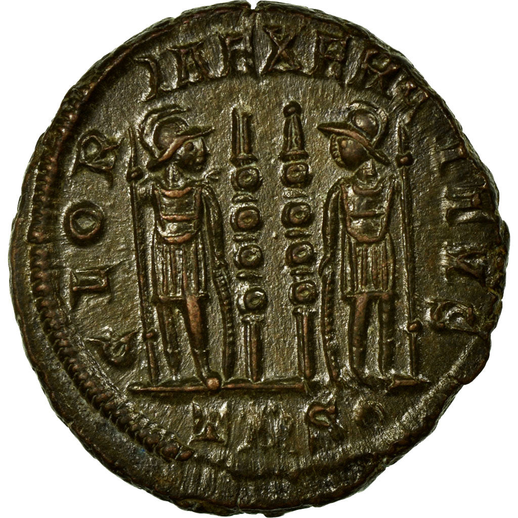 Constantine II, Nummus, Trier, Bronze, AU(55-58), Cohen:122