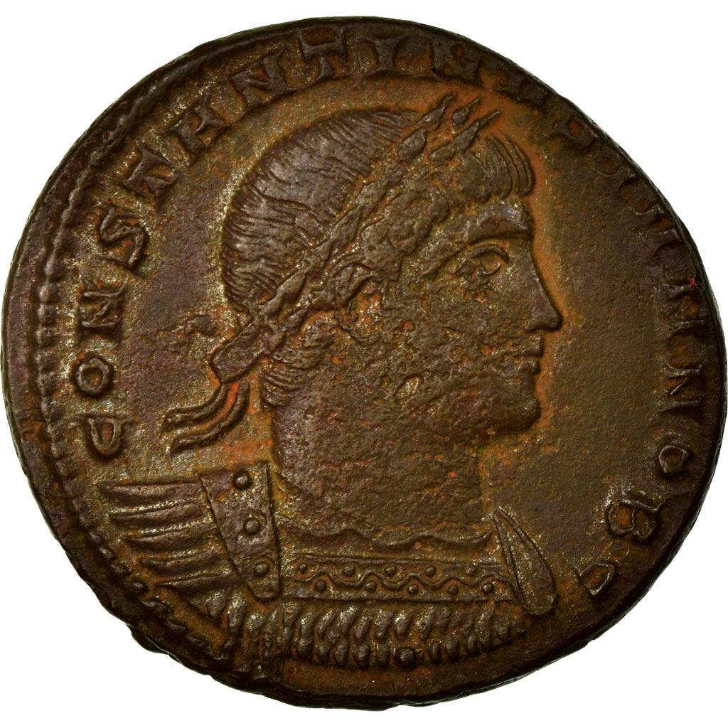 Constantine II, Nummus, Bronze, AU(55-58), Cohen:160