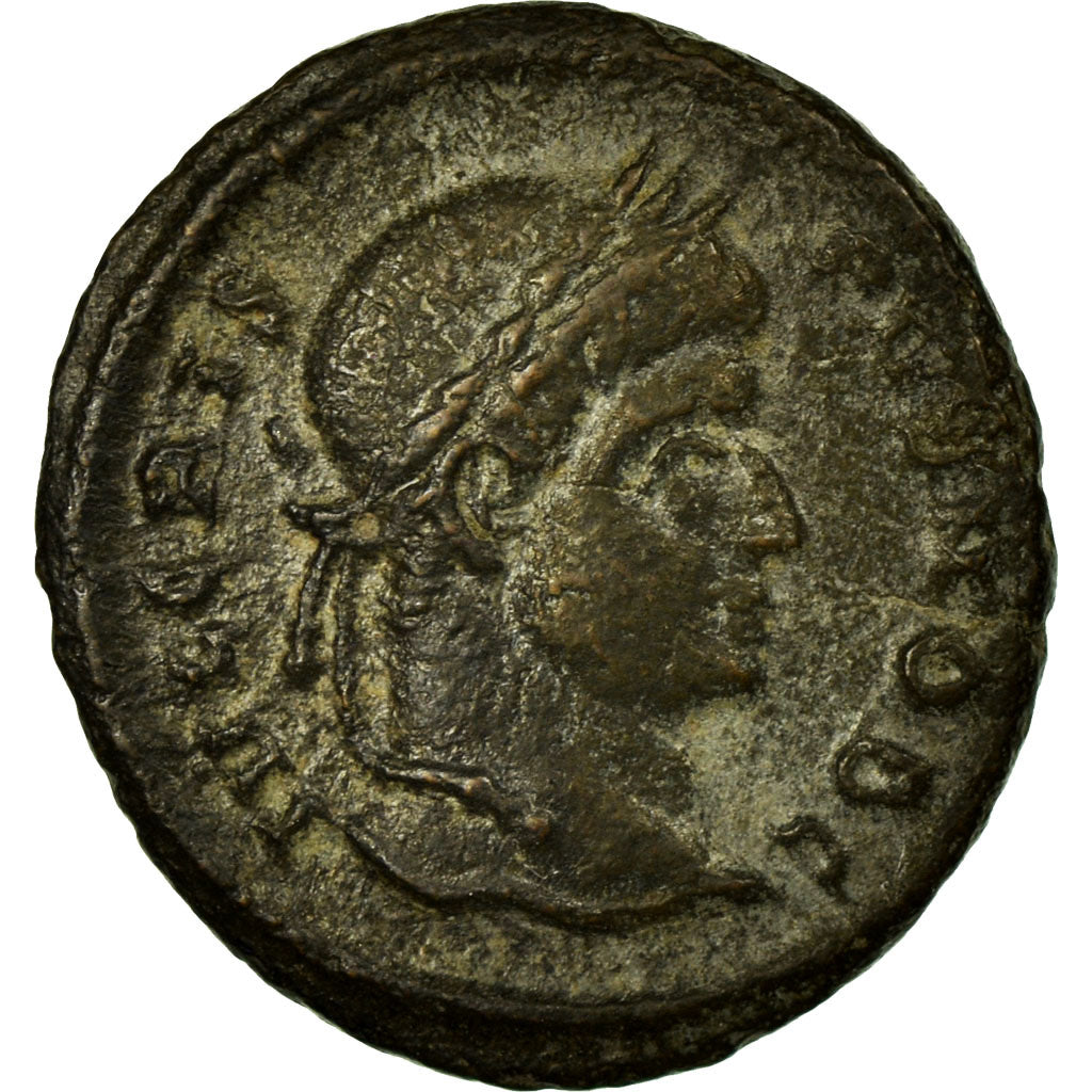 Crispus, Nummus, Siscia, Copper, AU(50-53), Cohen:44