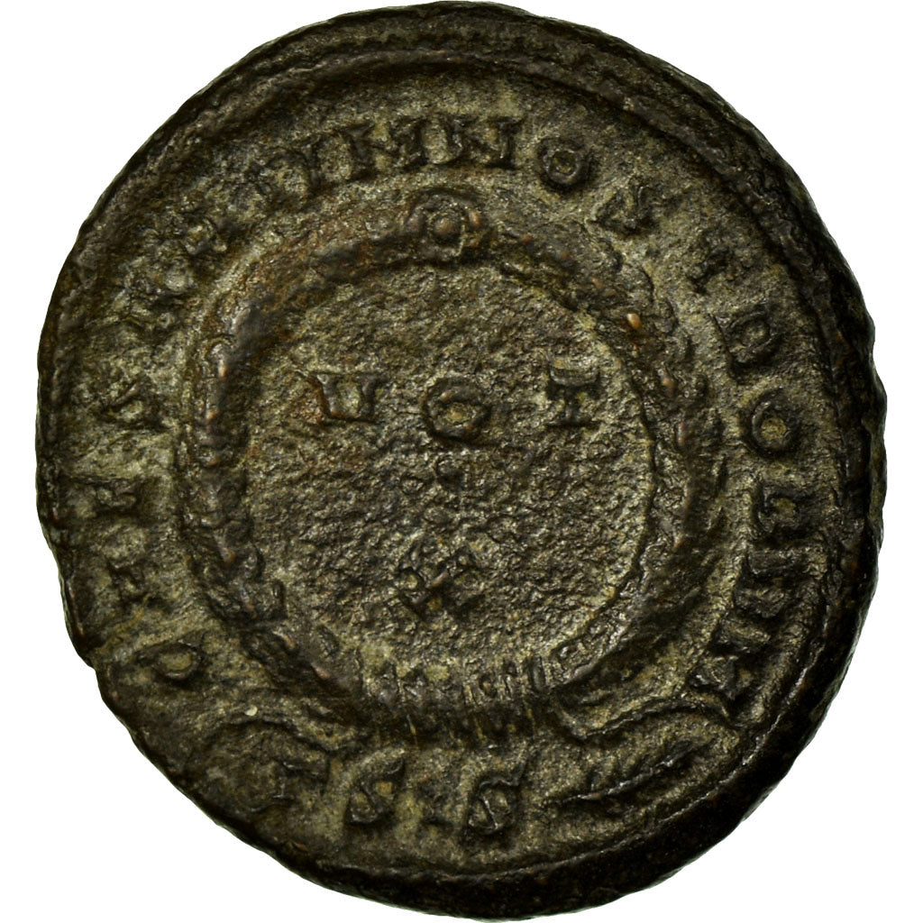 Crispus, Nummus, Siscia, Copper, AU(50-53), Cohen:44