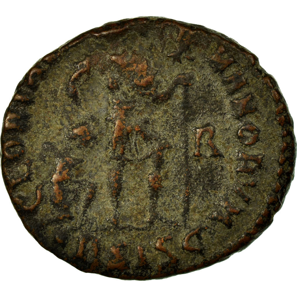 Gratian, Nummus, Siscia, Copper, AU(50-53), Cohen:23