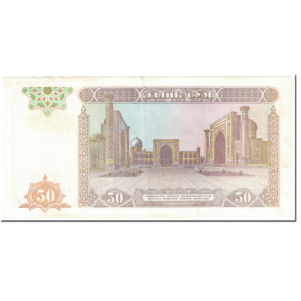 Biljet, Oezbekistan, 50 Sum, 1994, Undated (1994), KM:78, SUP
