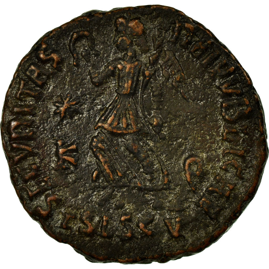 Valentinian I, Nummus, Siscia, Copper, AU(50-53), Cohen:37