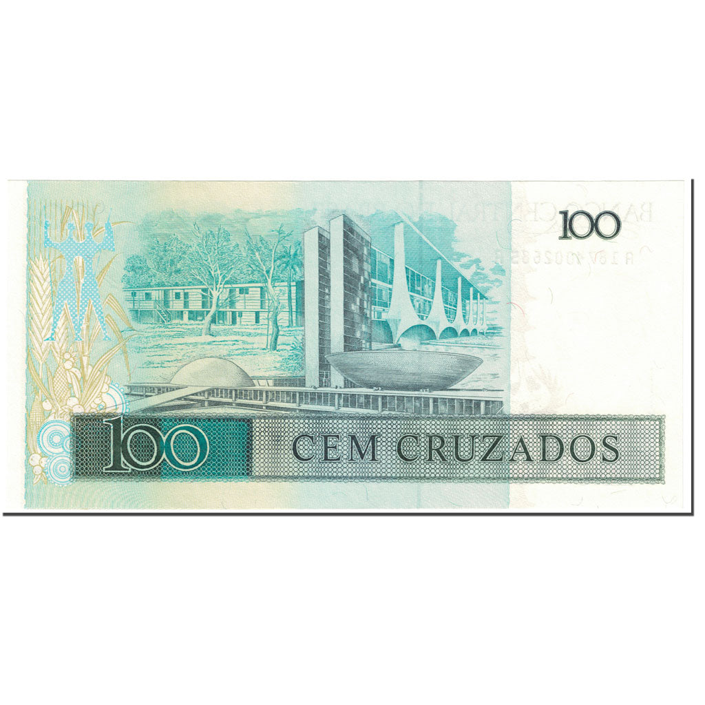 Banconote, Brasile, 100 Cruzados, 1987, Undated (1987), KM:211c, FDS
