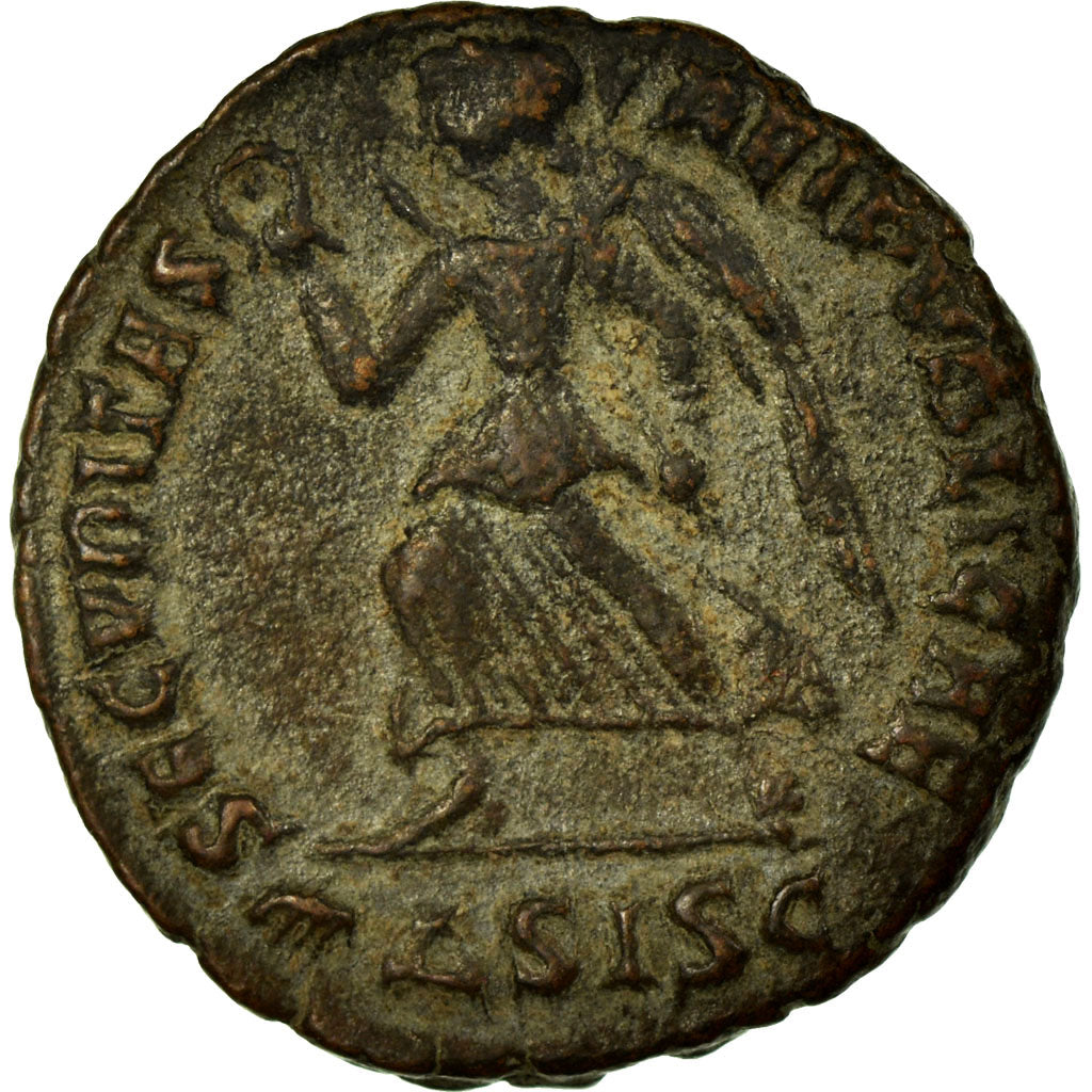 Valentinian I, Nummus, Siscia, Copper, EF(40-45), Cohen:37