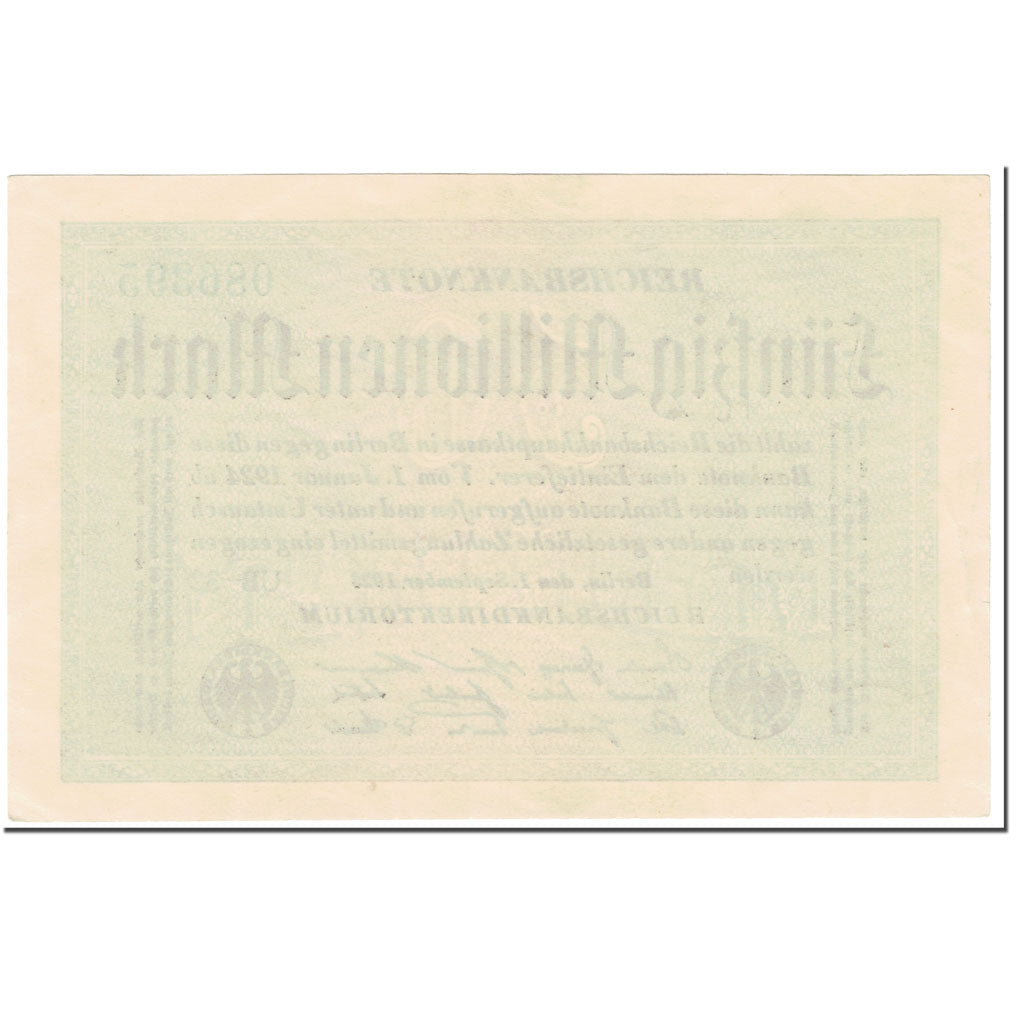 Banknote, Germany, 50 Millionen Mark, 1923, 1923-09-01, KM:109b, UNC(65-70)