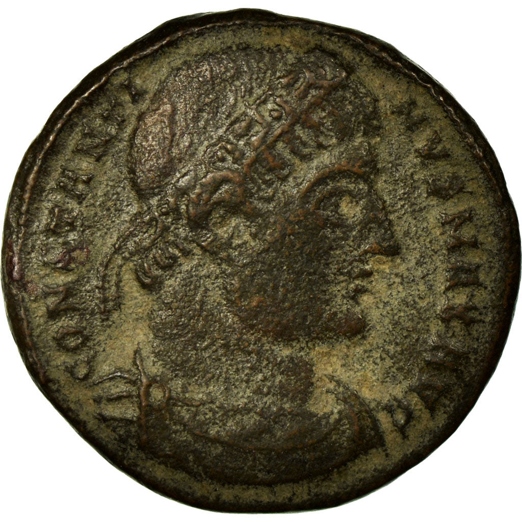 Constantine I, Nummus, Arles, Copper, AU(50-53), Cohen:256