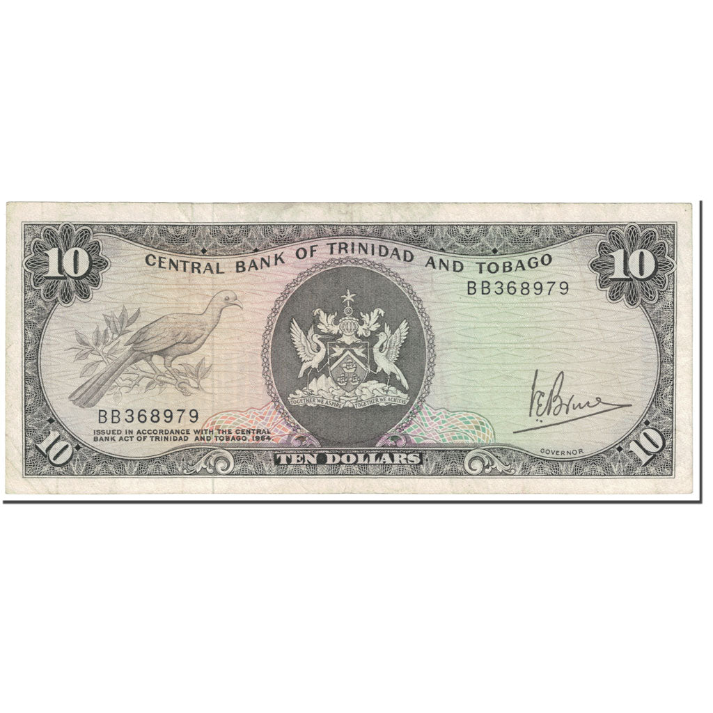Trinidad and Tobago, 10 Dollars, Undated (1964), EF(40-45)