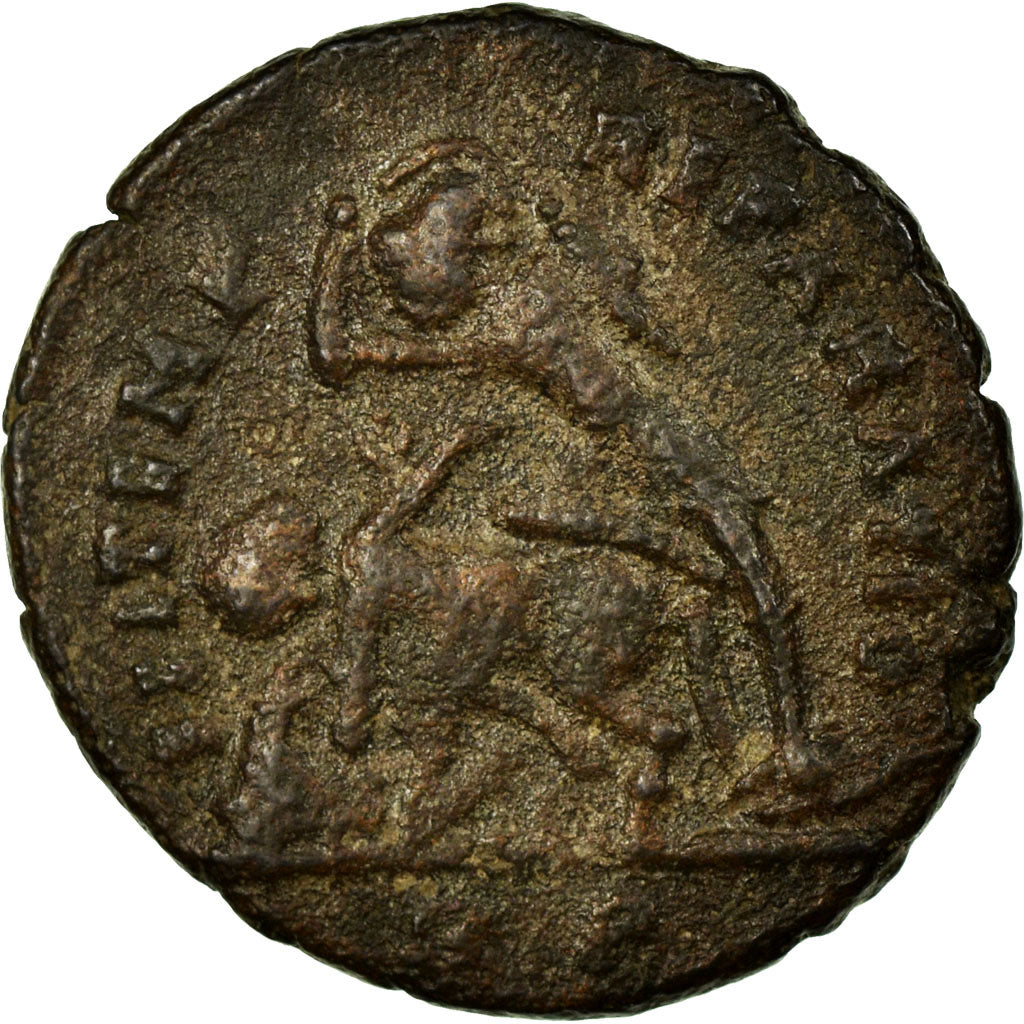 Constantius II, Nummus, Cobre, BC+, Cohen:45