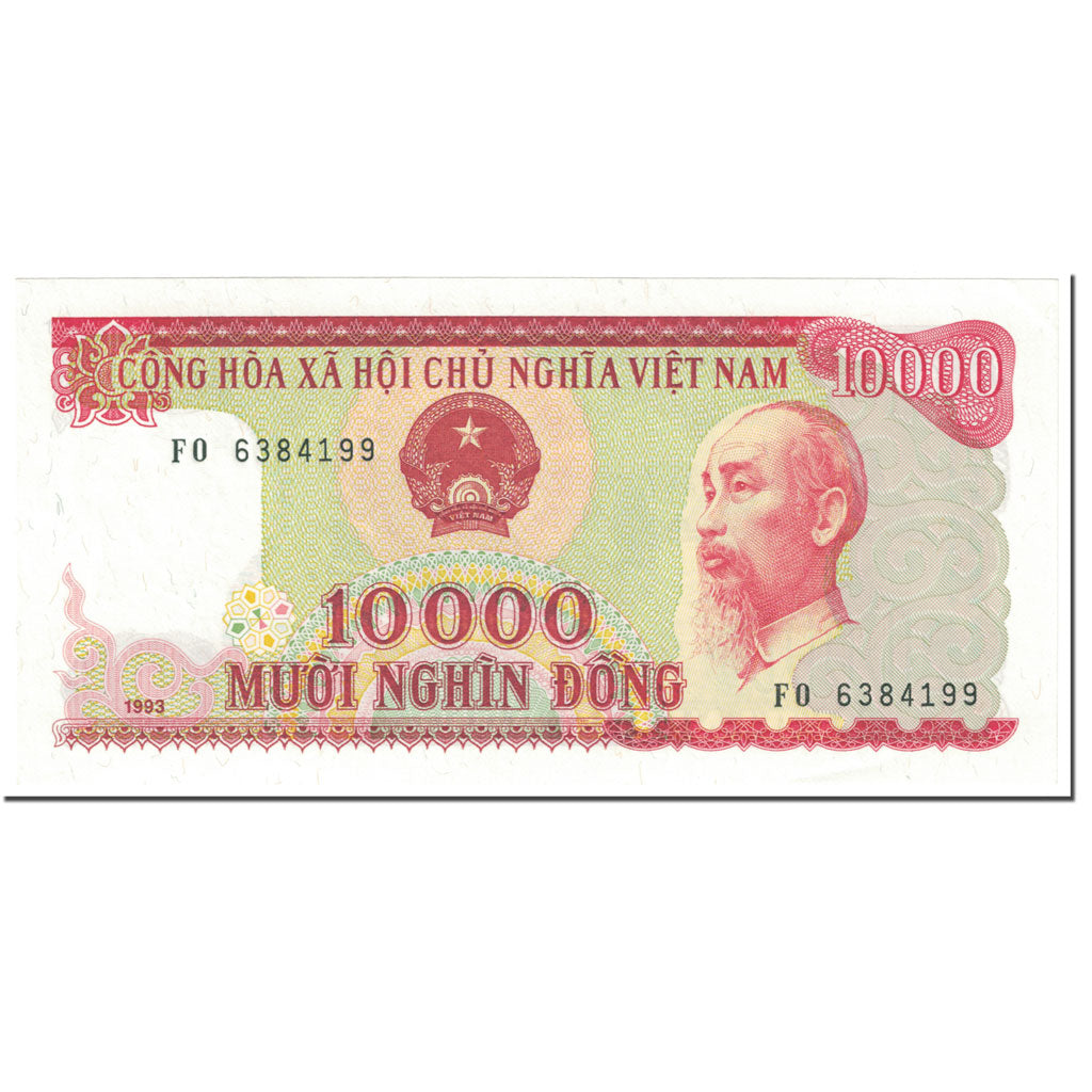 Billet, Viet Nam, 10,000 D<ox>ng, 1993, 1993-10-15, KM:115a, NEUF