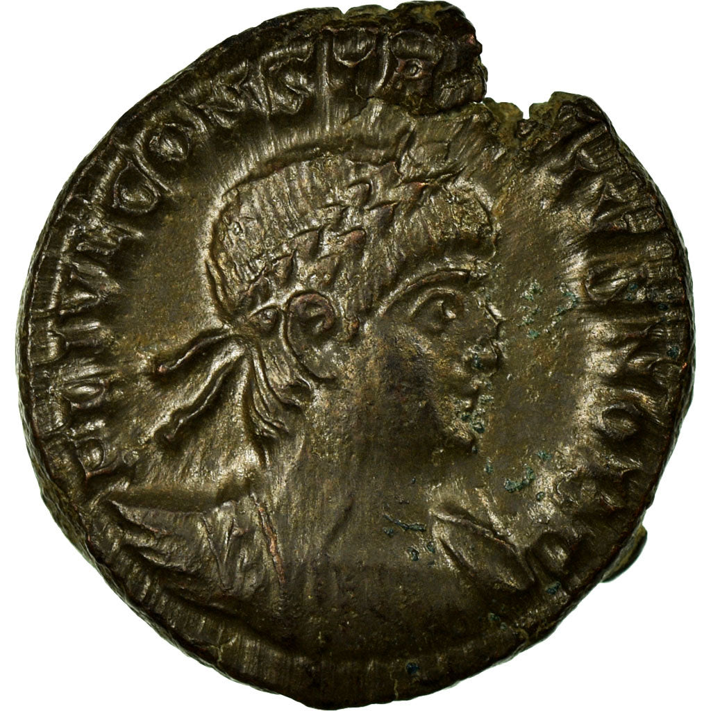 Constantius II, Nummus, Trier, Copper, EF(40-45), Cohen:104