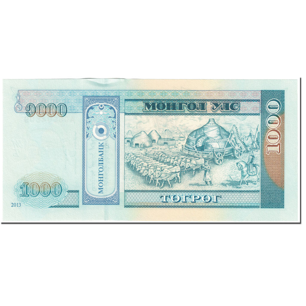 Billet, Mongolie, 1000 Tugrik, 2013, Undated 2013, KM:67c, SPL