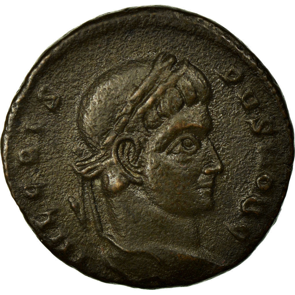 Crispus, Nummus, Siscia, Copper, AU(50-53), Cohen:34