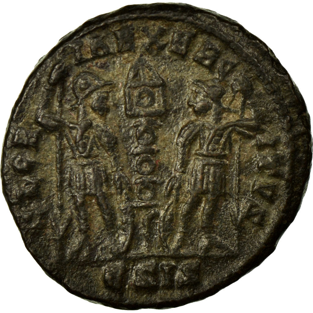 Constantine II, Nummus, Siscia, Copper, AU(55-58), Cohen:114